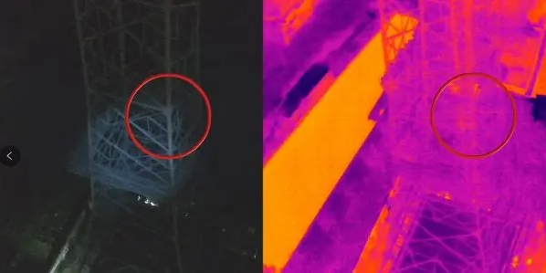 Drone's thermal imaging function rescued two trapped people